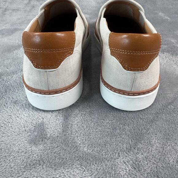 Size 8 D Allen Edmonds ALPHA Men\'s Slip-On Casual Sneakers Light Grey Suede 190N
